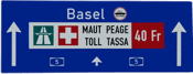 Schweiz - Autobahn Richtung Basel