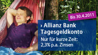 Allianz Tagesgeld mit der Hochzins Aktion