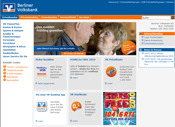 Internetseite der Berliner Volksbank