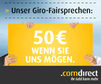 Girokonto mit 50 Euro Startguthaben