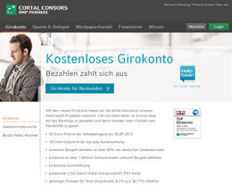 Kostenloses Girokonto von Cortal-Consors