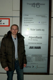 Leserreporter Julian Niedung auf dem Weg zur 1. Fidor Community Lounge
