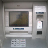 Bankautomat für Bargeld