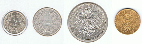 Goldmark und Silbermark
