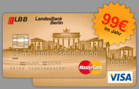 Goldene Kreditkarten der LBB