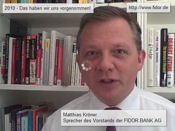 Matthias Kröner in Videobotschaft
