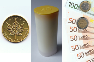 1 Unze Gold, 25 Unzen Silber und 403 Euro