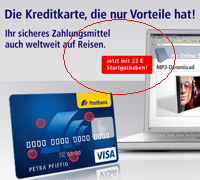 Postbank Kreditkarte mit Startguthaben