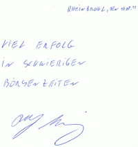Autorenautogramm Rolf Morrien
