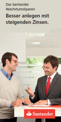 Infoblatt zum Wachstumssparen der Santander Bank