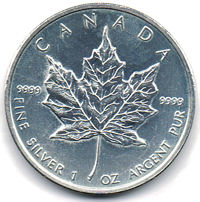 1 Unze Silber Maple Leaf