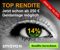 Rendite bis zu 14 % bei Smava
