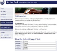 Steyler Bank – Depotcheck