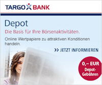 Werbung der Targobank frs Depot