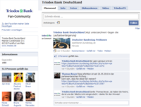 Fanseite von Triodos bei Facebook