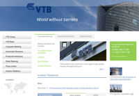 Bildschirmdruck von der www.vtb.com