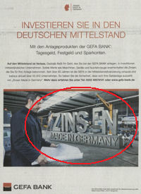 Zinsen made in Germany