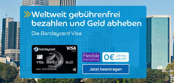 Barclaycard Visa kostenlos