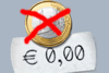Null statt ein Euro
