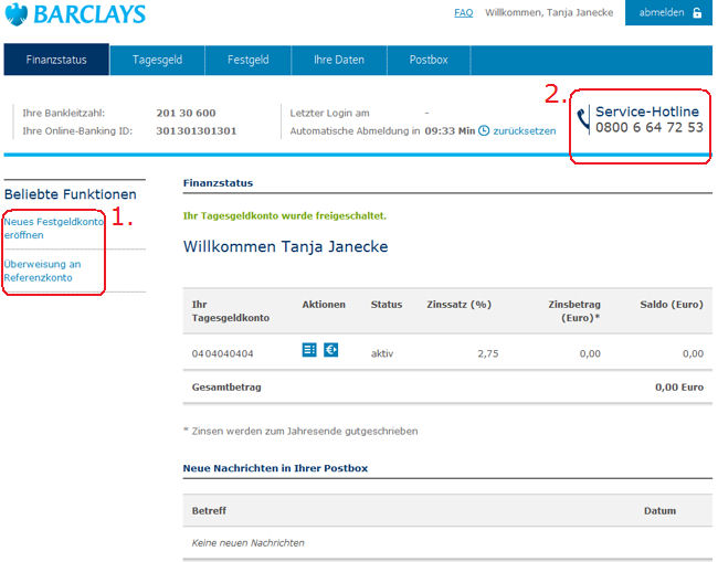 Barclays Konto Barclays Konto