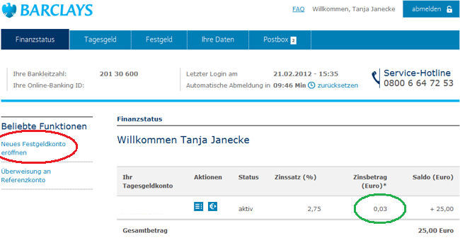 barclays online konto