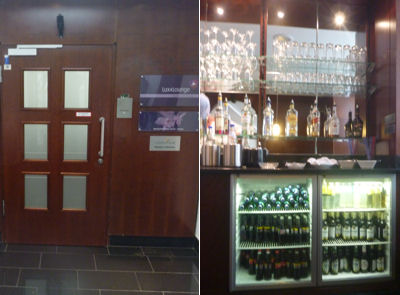 Luxxlounge Vor und hinter der Tür zur LuxxLounge