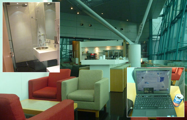 Flughafen Lounge in Singapur