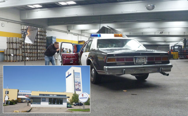 Ladehalle der Memminger Brauerei als Shooting-Location Police Car in Memminger Brauerei