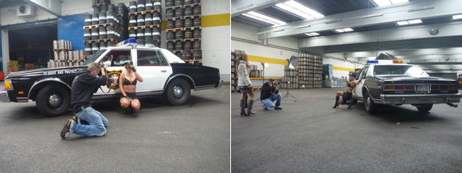 Weitere Shooting-Fotos von enigma und dem Police Car Weitere Shooting-Fotos von enigma und dem Police Car