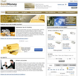 Bildschirmdruck GoldMoney