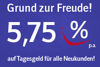 5,75 % Zinsen der Credit Europe