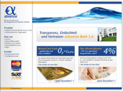 Bildschirmdruck der Internetseite der Advanzia Bank (2010)