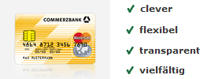Abbildung der Prepaid Card der Commerzbank