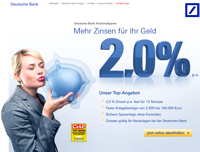 Festgeldangebot der Deutschen Bank Online