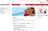 Internetseite vom Deutschen Ring
