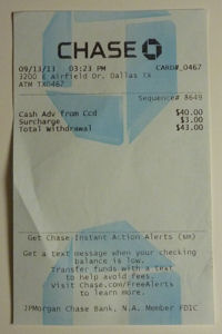 ATM Receipt