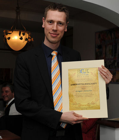 Gregor Janecke, Ehrenmitglied im Business Club Bavaria