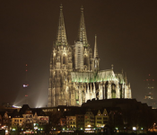 Klner Dom bei Nacht