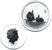 Silbermünze der Lunar Serie