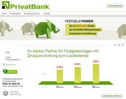 Festgeld der AS Privatbank