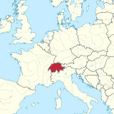 Schweiz auf der Karte