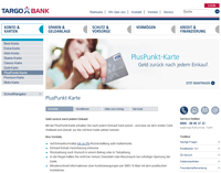 Online Serivce der Kreditkarte - Targobank