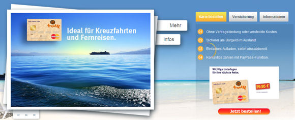 Angebot der Travall Card