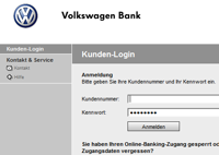 VW Banking – Login beim Tagesgeldkonto